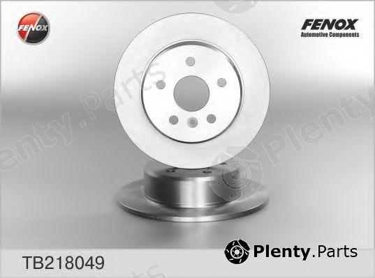 FENOX part TB218049 Brake Disc