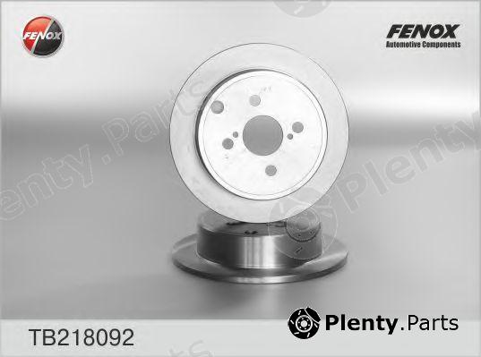  FENOX part TB218092 Brake Disc
