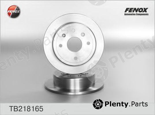  FENOX part TB218165 Brake Disc