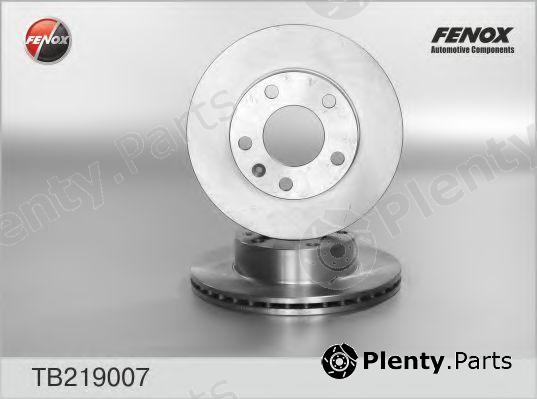  FENOX part TB219007 Brake Disc