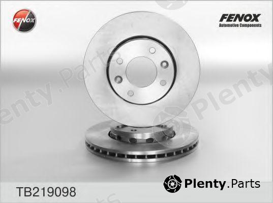  FENOX part TB219098 Brake Disc