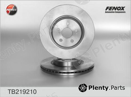  FENOX part TB219210 Brake Disc