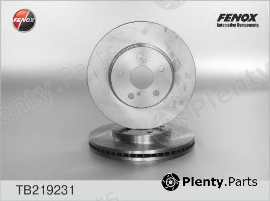  FENOX part TB219231 Brake Disc