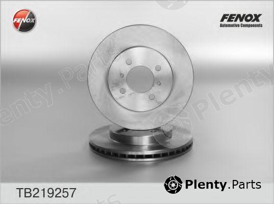  FENOX part TB219257 Brake Disc