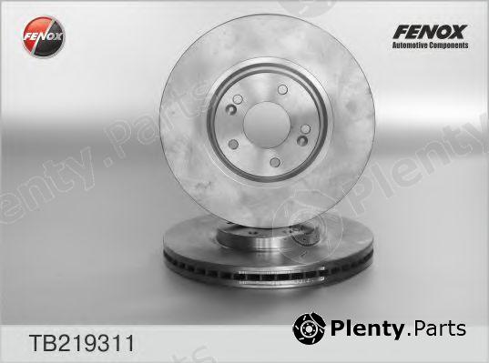  FENOX part TB219311 Brake Disc