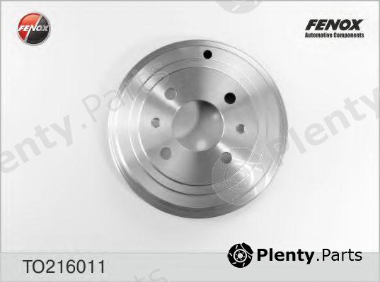  FENOX part TO216011 Brake Drum