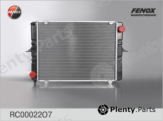  FENOX part RC00022O7 Radiator, engine cooling