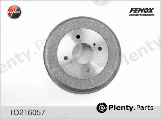  FENOX part TO216057 Brake Drum