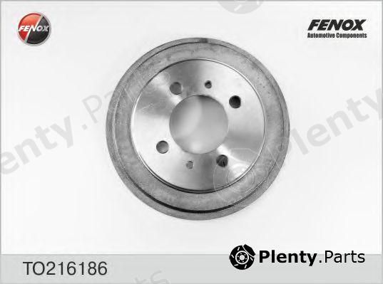  FENOX part TO216186 Brake Drum