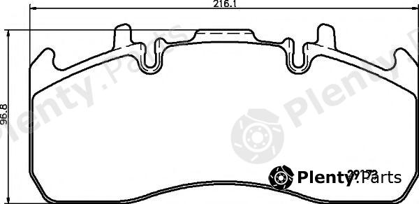  DON part CVP100K Brake Pad Set, disc brake