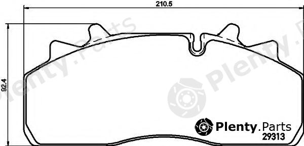  DON part CVP090K Brake Pad Set, disc brake