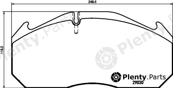  DON part CVP013K Brake Pad Set, disc brake