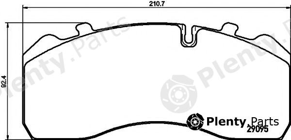  DON part CVP082K Brake Pad Set, disc brake