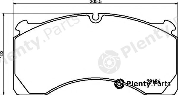  DON part CVP024K Brake Pad Set, disc brake