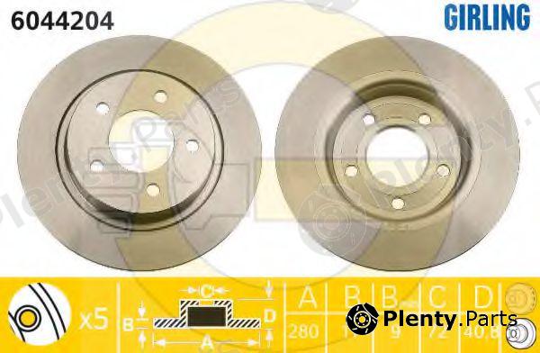  GIRLING part 6044204 Brake Disc