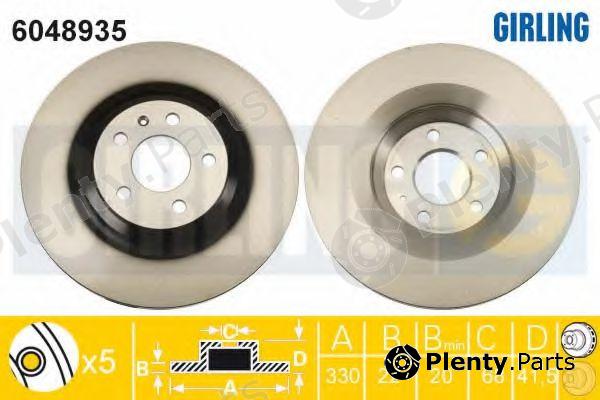  GIRLING part 6048935 Brake Disc