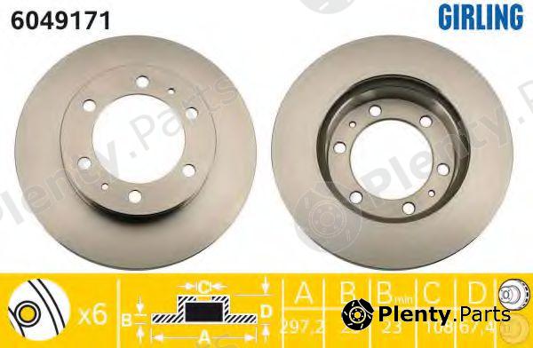  GIRLING part 6049171 Brake Disc