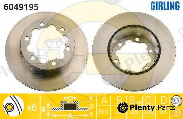  GIRLING part 6049195 Brake Disc