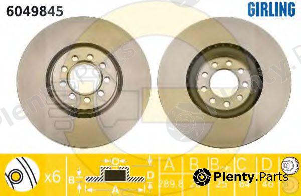  GIRLING part 6049845 Brake Disc