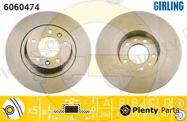  GIRLING part 6060474 Brake Disc