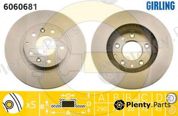  GIRLING part 6060681 Brake Disc