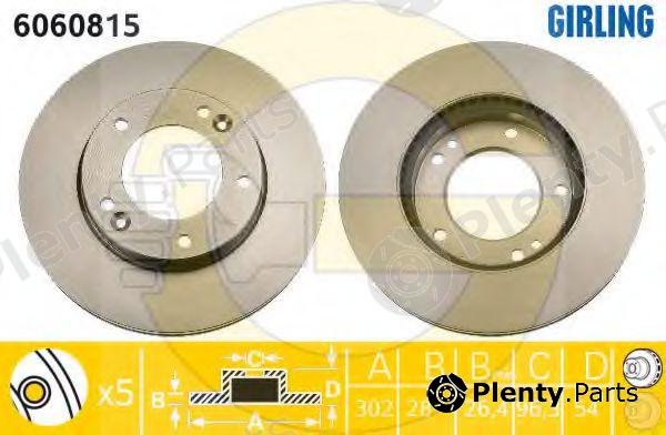  GIRLING part 6060815 Brake Disc