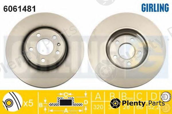  GIRLING part 6061481 Brake Disc