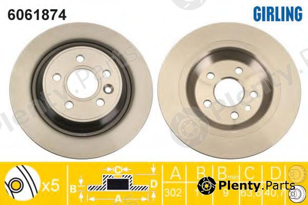  GIRLING part 6061874 Brake Disc