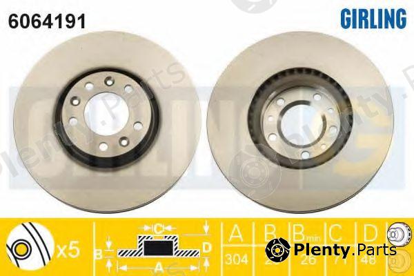  GIRLING part 6064191 Brake Disc