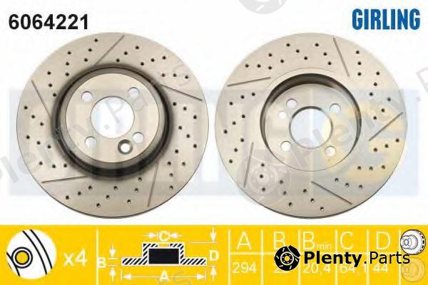  GIRLING part 6064221 Brake Disc