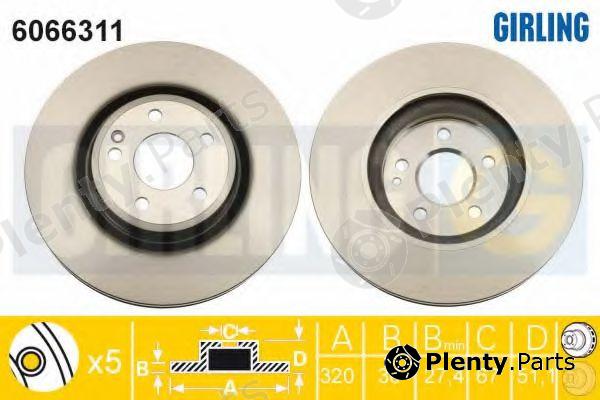  GIRLING part 6066311 Brake Disc