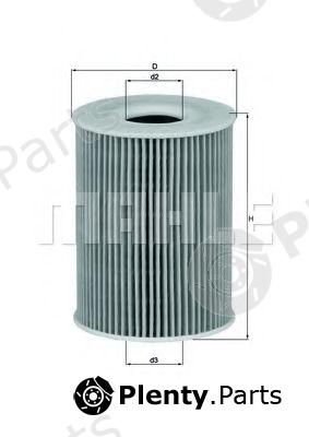  MAHLE ORIGINAL part OX254D1ECO Oil Filter