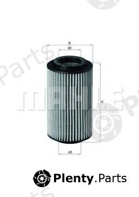  MAHLE ORIGINAL part OX153/7D2ECO (OX1537D2ECO) Oil Filter