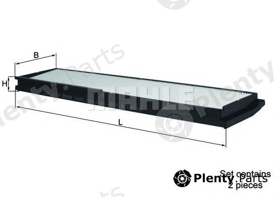  MAHLE ORIGINAL part LA862/S (LA862S) Filter, interior air