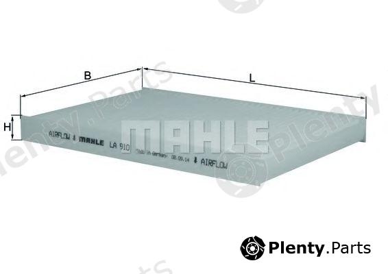  MAHLE ORIGINAL part LA910 Filter, interior air