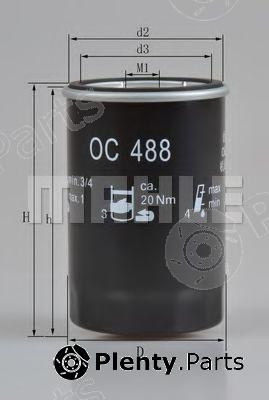  MAHLE ORIGINAL part OC488 Oil Filter