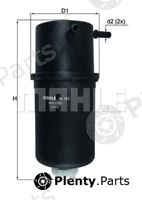  MAHLE ORIGINAL part KL787 Fuel filter