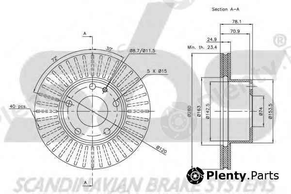  sbs part 1815201528 Brake Disc