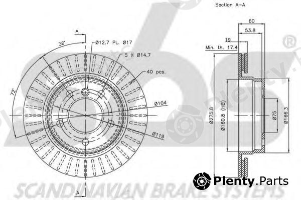  sbs part 1815201535 Brake Disc