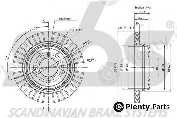  sbs part 1815201539 Brake Disc