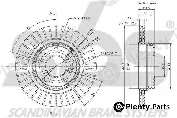  sbs part 1815201541 Brake Disc