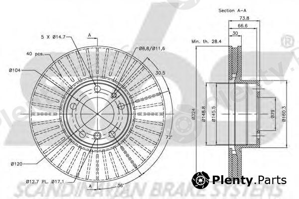  sbs part 1815201544 Brake Disc