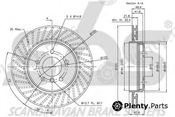  sbs part 1815201545 Brake Disc