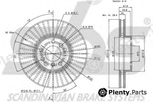  sbs part 1815201547 Brake Disc