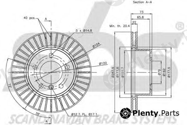  sbs part 1815201554 Brake Disc