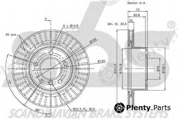  sbs part 1815201555 Brake Disc