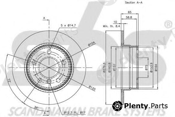  sbs part 1815201557 Brake Disc
