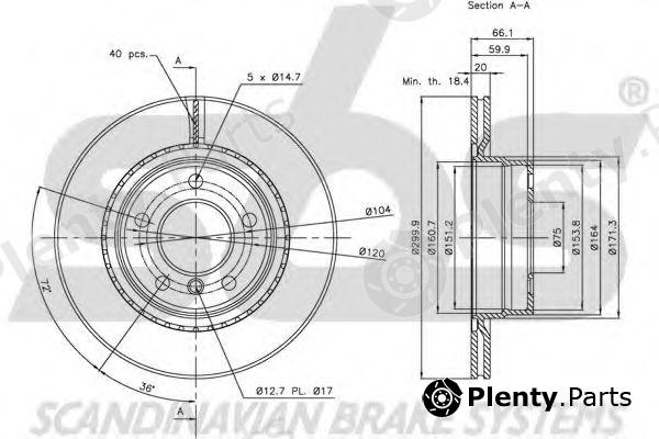  sbs part 1815201558 Brake Disc