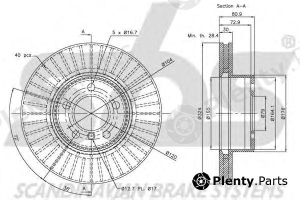 sbs part 1815201559 Brake Disc