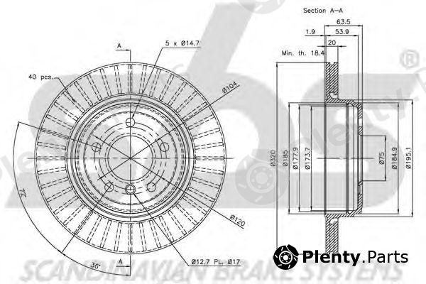  sbs part 1815201561 Brake Disc